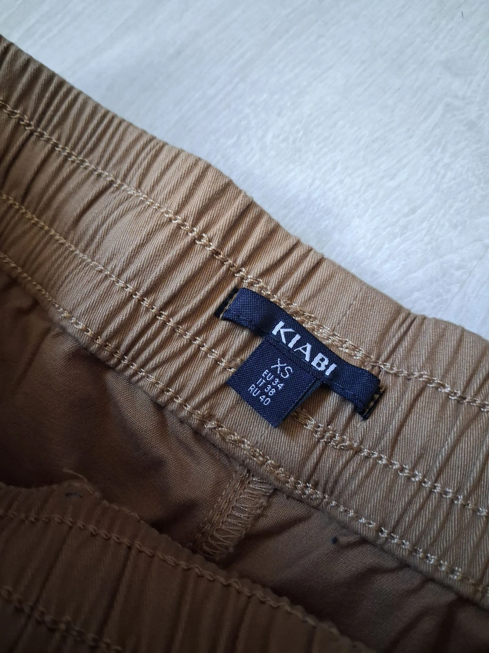 Calça jogger cargo KIABI camelo nova com etiqueta tamanho pp – photo 7